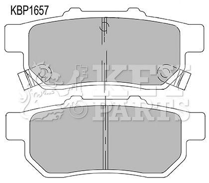 KEY PARTS stabdžių trinkelių rinkinys, diskinis stabdys KBP1657